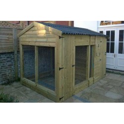 10ft Insulated Glenville Large Dog Kennel 10ft Insulated Glenville Large Dog Kennel