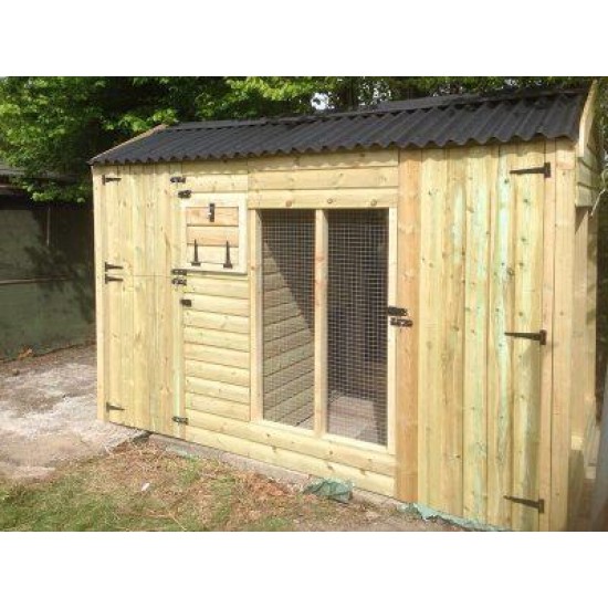 12ft Insulated Glenville Large Dog Kennel