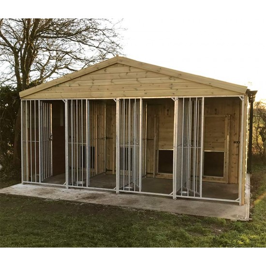 Willow Gun Dog Kennel – Standard - Insulated - 4 Kennel Bays