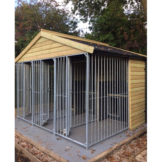 Willow Gun Dog Kennel – With Dog Pods - Insulated - 2 Kennel Bays