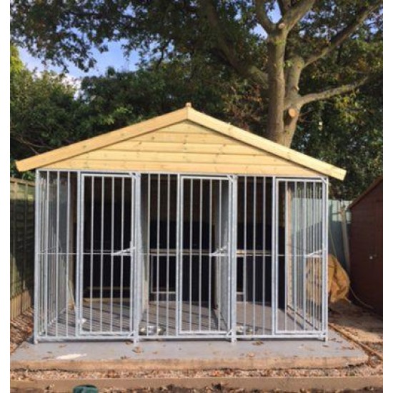 Willow Gun Dog Kennel – With Dog Pods - Insulated - 2 Kennel Bays
